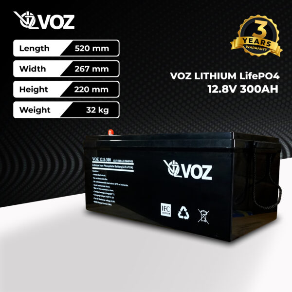 VOZ LiFePO4 12.8V 300 AH - Image 2