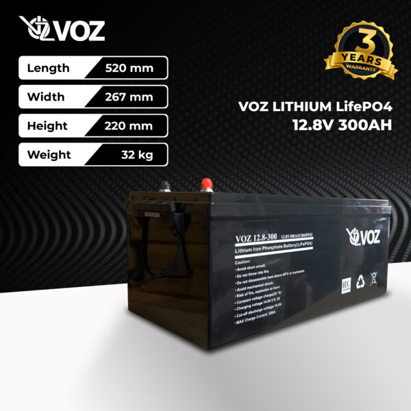 VOZ LiFePO4 12.8V 300 AH - Image 3