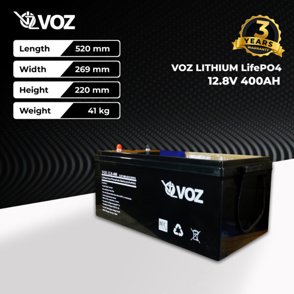 VOZ LiFePO4 12.8V 400 AH - Image 2