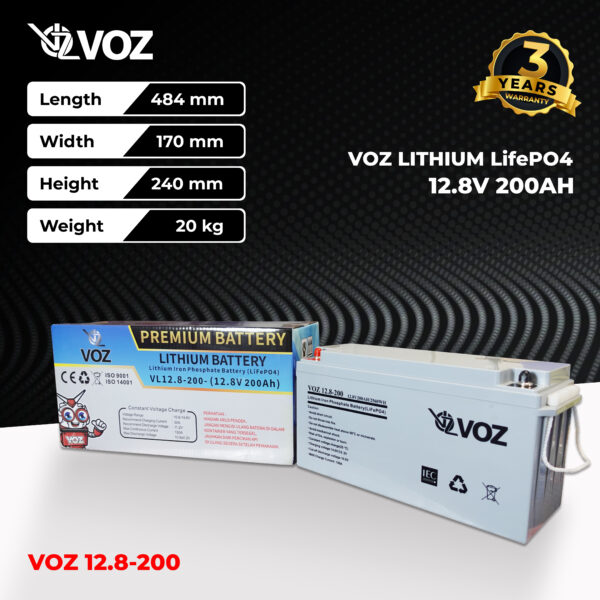 VOZ LiFePO4 12.8V 200 Ah - Image 3