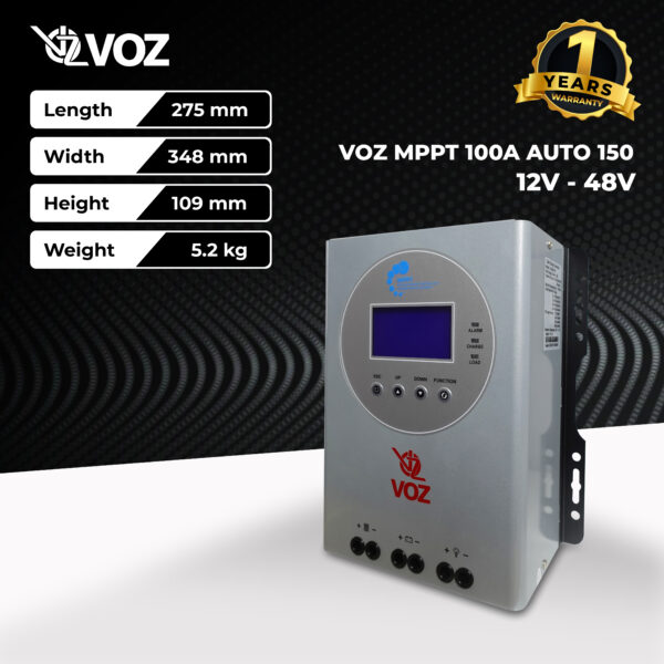 VOZ MPPT 100A Auto (12V-48V) 150 - Image 3