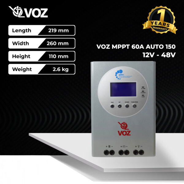 VOZ MPPT 60A Auto (12V-48V) 150
