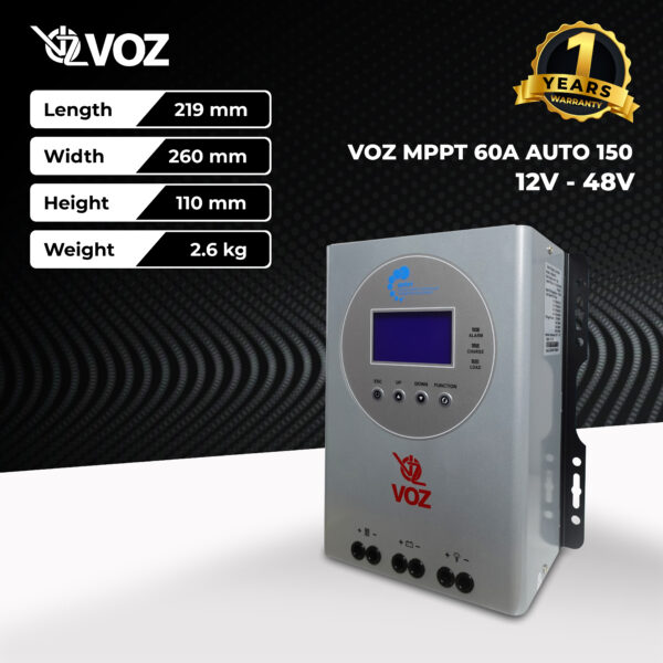 VOZ MPPT 60A Auto (12V-48V) 150 - Image 2