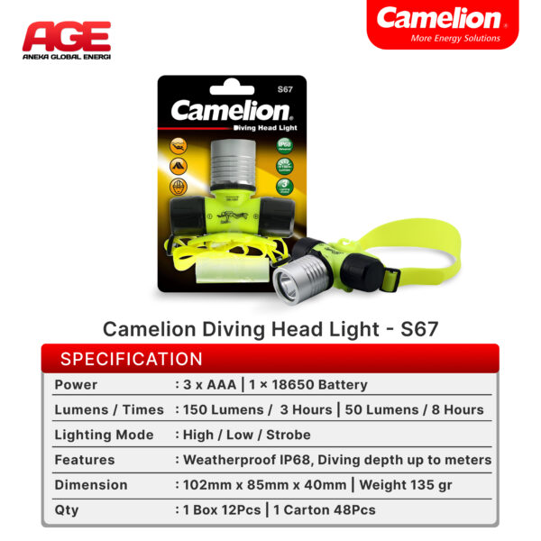 Camelion Diving Head Light S67