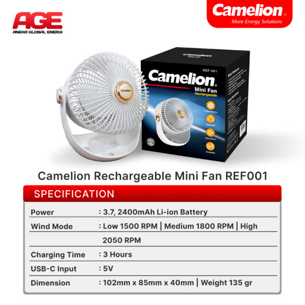 Camelion Fan REF001-CB