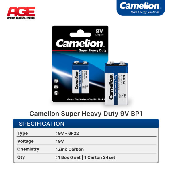 Camelion Super Heavy Duty 9V BP1