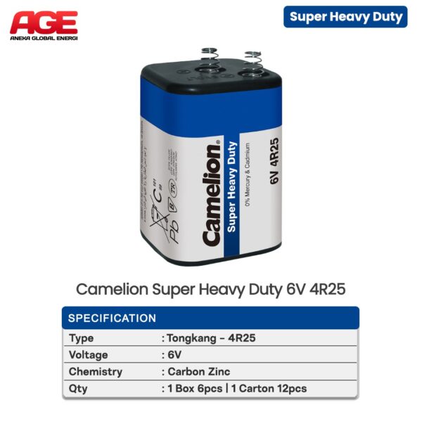 Camelion Super Heavy Duty 4R25 BP1