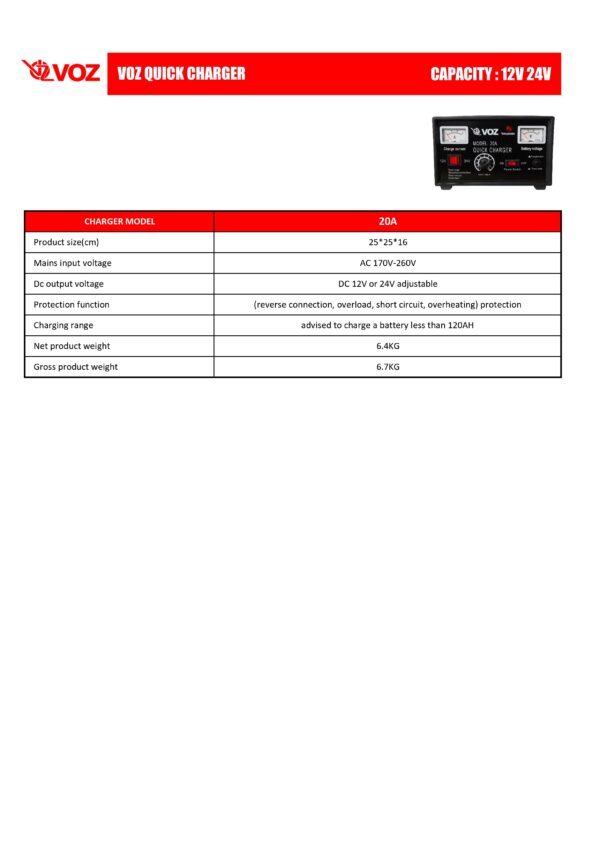 VOZ Charger Aki 20A - Image 4