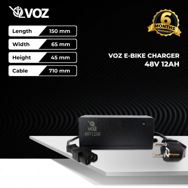 VOZ Charger E-BIKE 48V 12 Ah