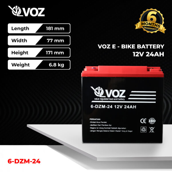 VOZ E-Bike 12V 24 Ah