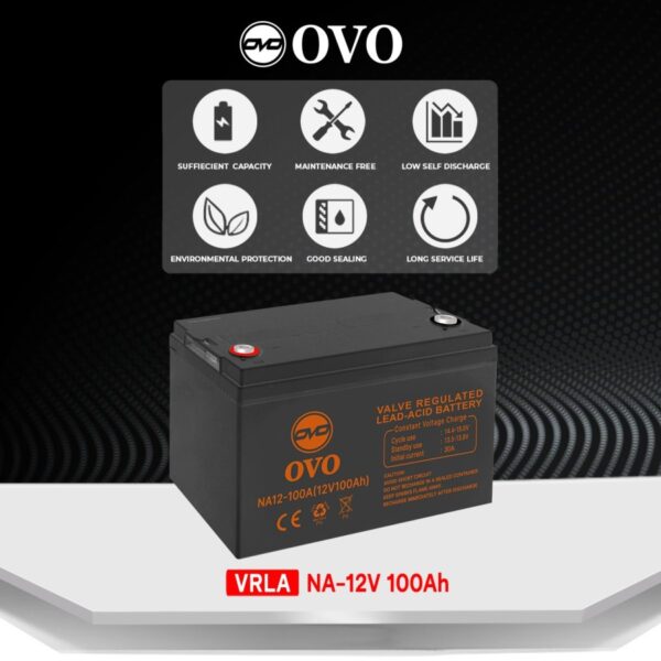 OVO 12V 100 Ah VRLA