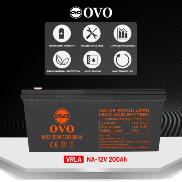OVO VRLA 12V 200 Ah