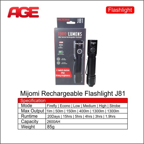 MIJOMI J81 1300LM 10W C