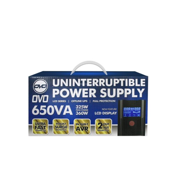 OVO UPS 650VA - LCD Display - Image 3