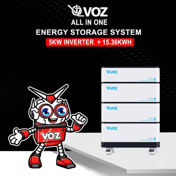 VOZ All In One Energy Store System 5KW Inverter + 15.36KWH