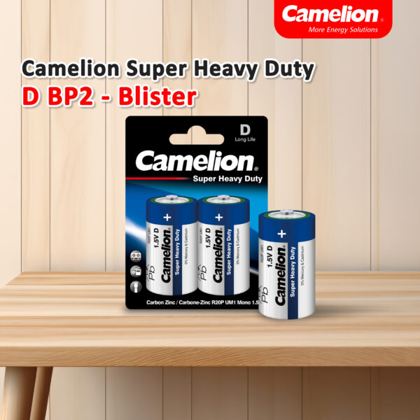 Camelion Super Heavy Duty D Bp2 - Blister - Image 2