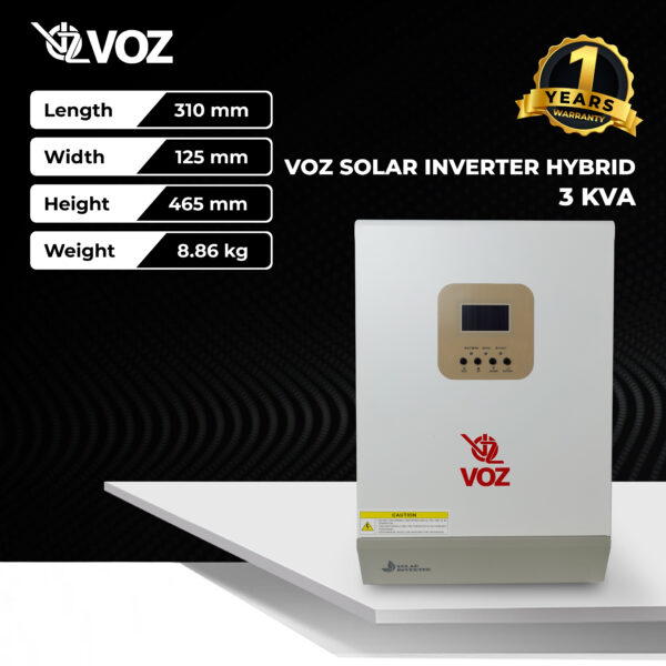 VOZ Solar Inverter Hybrid 3 KVA