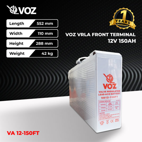 VOZ VRLA 12V 150 Ah - Front Terminal