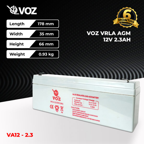 VOZ VRLA 12V 2.3 Ah - Image 2
