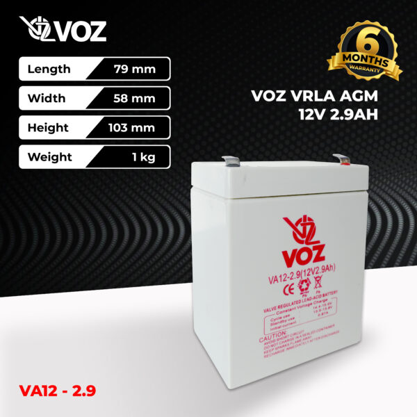 VOZ VRLA 12V 2.9 Ah - Image 3