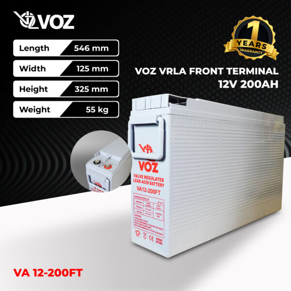 VOZ 12V 200 Ah - Front Terminal - Image 2