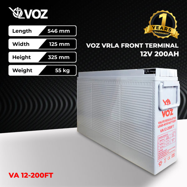 VOZ 12V 200 Ah - Front Terminal - Image 3