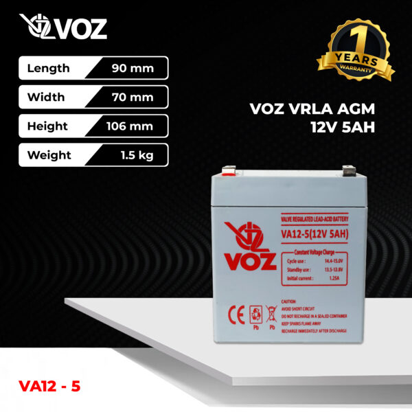 VOZ VRLA 12V 5 Ah