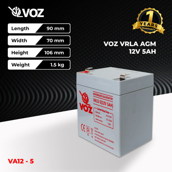 VOZ VRLA 12V 5 Ah - Image 2