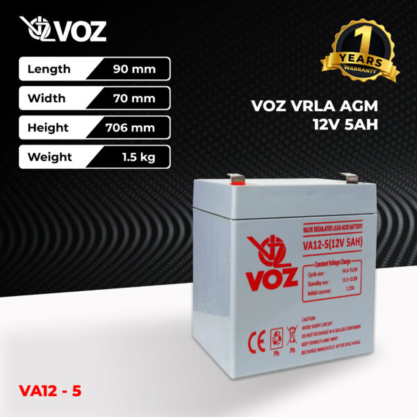 VOZ VRLA 12V 5 Ah - Image 3