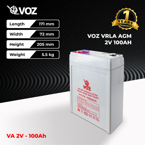 VOZ VRLA 2V 100 Ah - Image 2