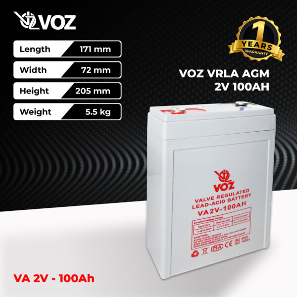 VOZ VRLA 2V 100 Ah - Image 3