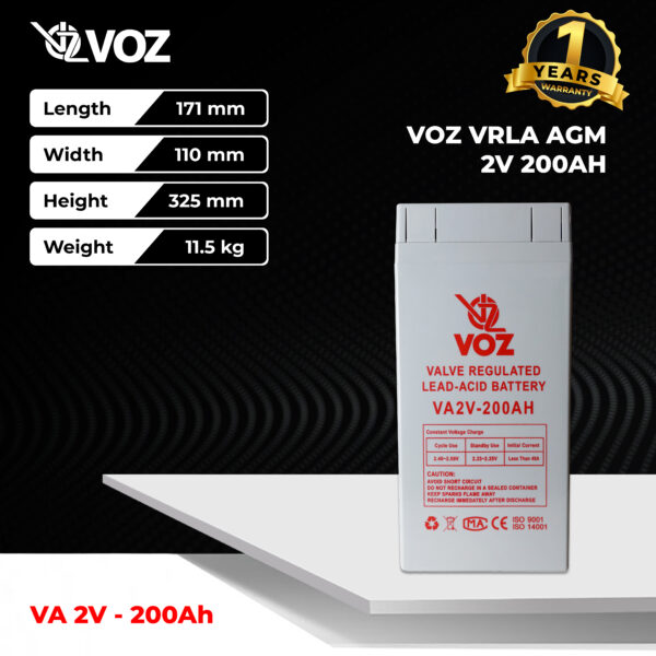 VOZ VRLA 2V 200 Ah