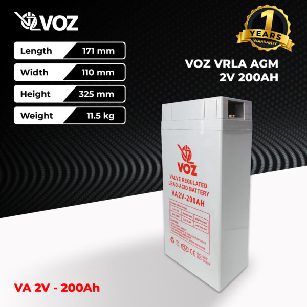 VOZ VRLA 2V 200 Ah - Image 2