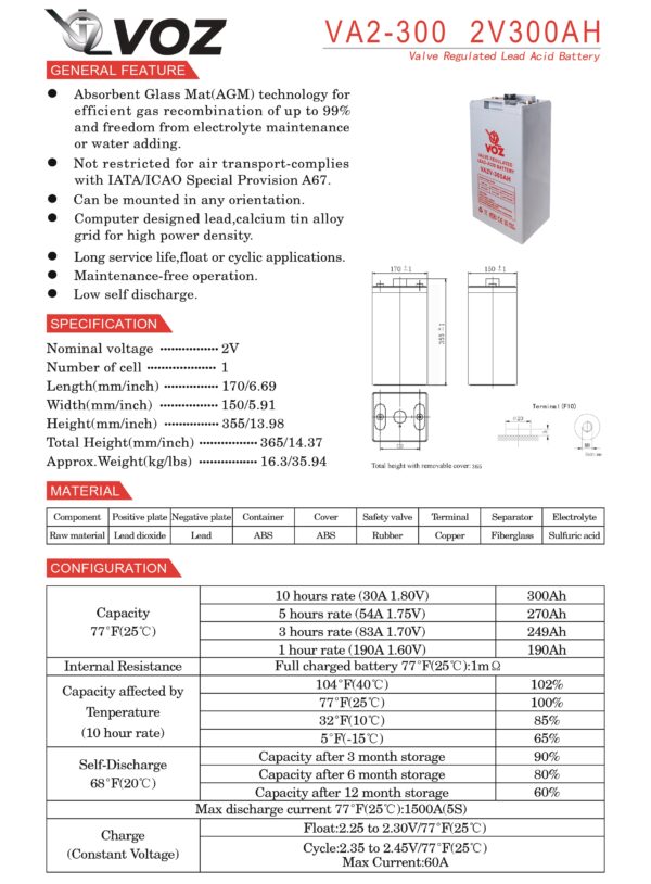 VOZ VRLA 2V 300 Ah - Image 4