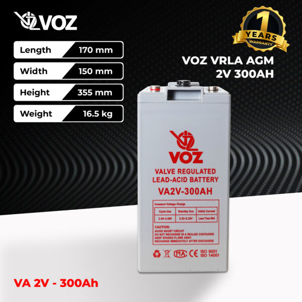VOZ VRLA 2V 300 Ah
