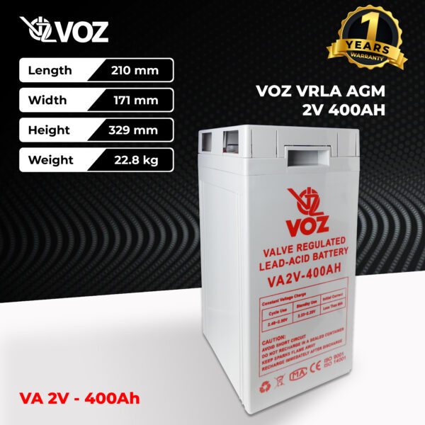 VOZ VRLA 2V 400 Ah - Image 3