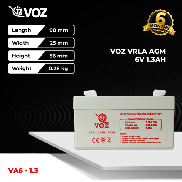 VOZ VRLA 6V 1.3 Ah