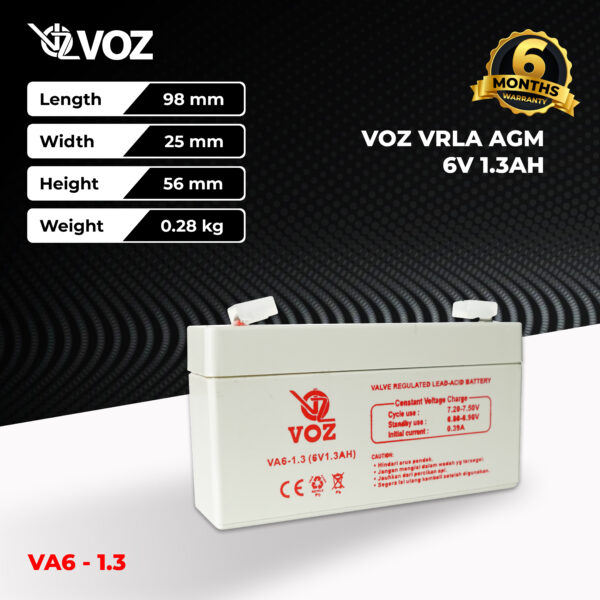 VOZ VRLA 6V 1.3 Ah - Image 3