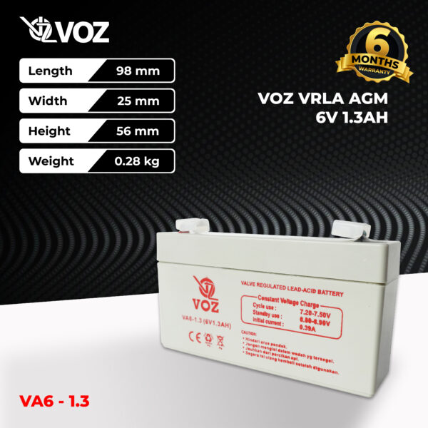 VOZ VRLA 6V 1.3 Ah - Image 2