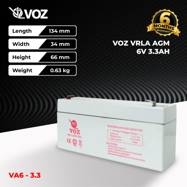 VOZ VRLA 6V 3.3 Ah - Image 2