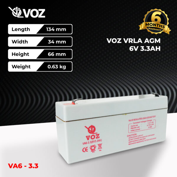 VOZ VRLA 6V 3.3 Ah - Image 3