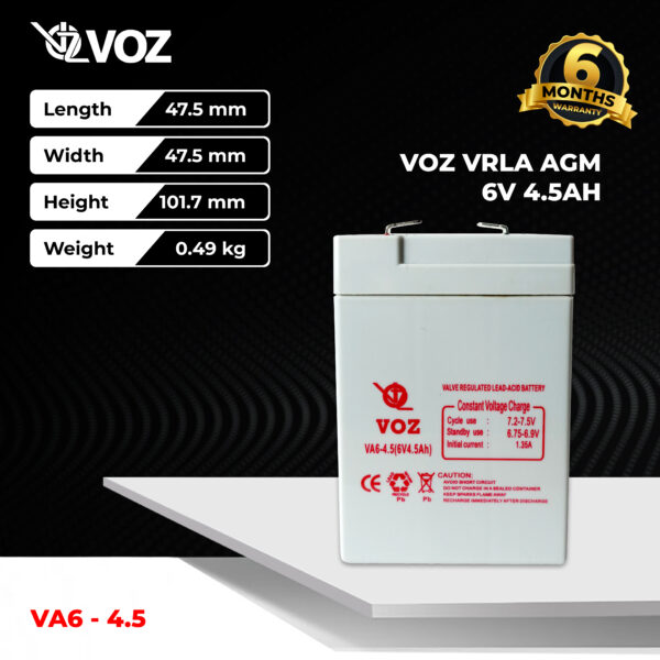 VOZ VRLA 6V 4.5 Ah