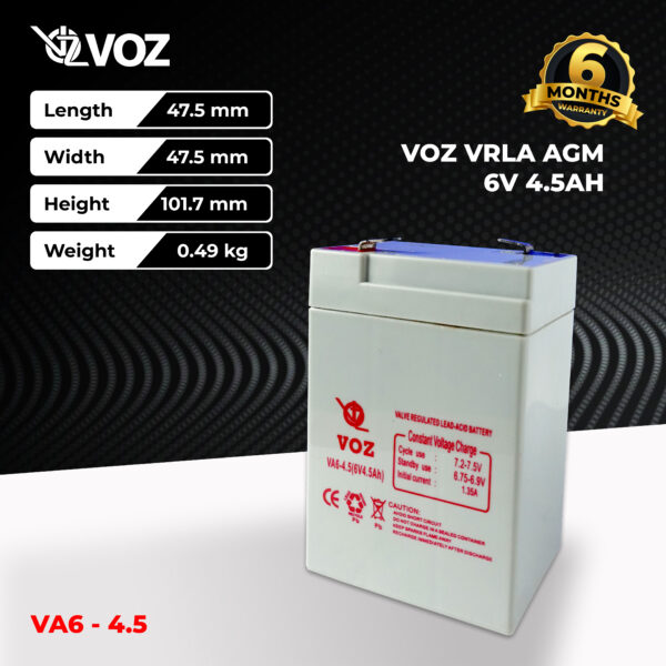 VOZ VRLA 6V 4.5 Ah - Image 3