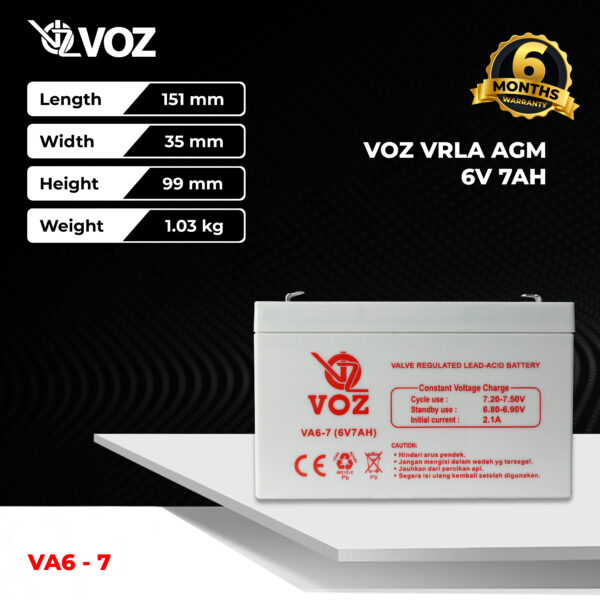 VOZ VRLA 6V 7 Ah