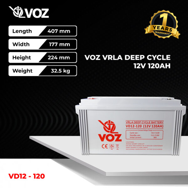 VOZ Deep Cycle 12V 120 Ah