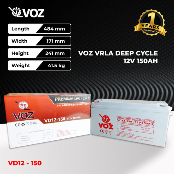 VOZ Deep Cycle 12V 150 Ah - Image 3
