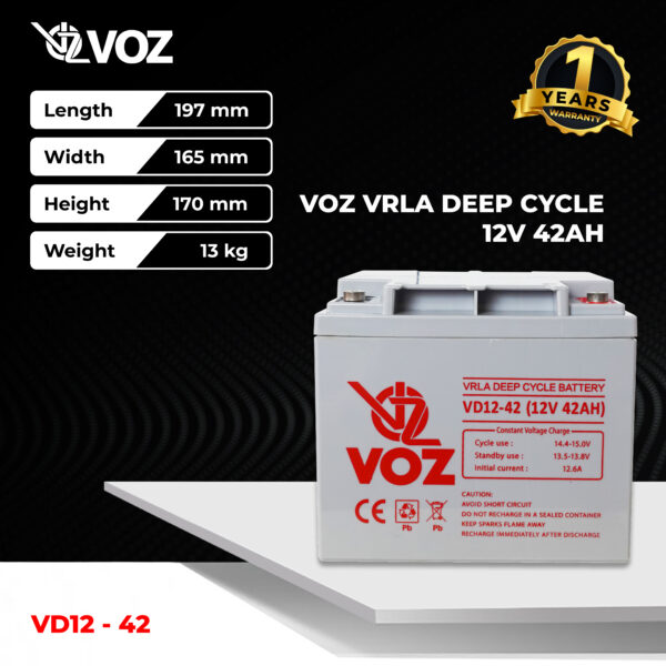 VOZ Deep Cycle 12V 42 Ah