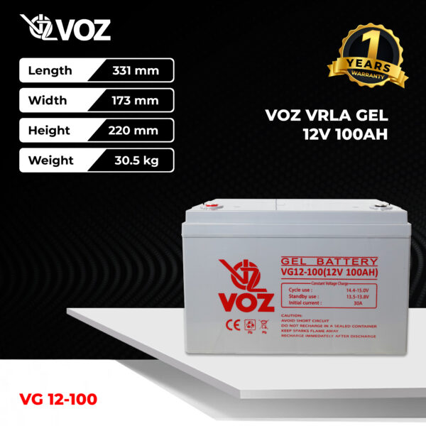 VOZ Gel 12V 100 Ah