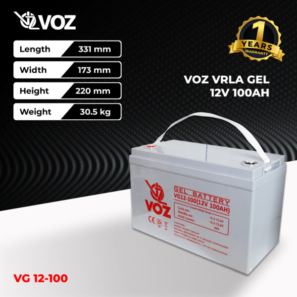 VOZ Gel 12V 100 Ah - Image 2