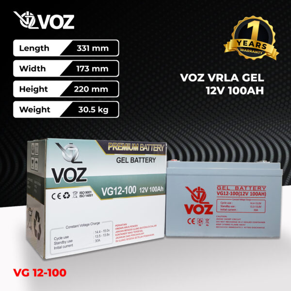 VOZ Gel 12V 100 Ah - Image 3